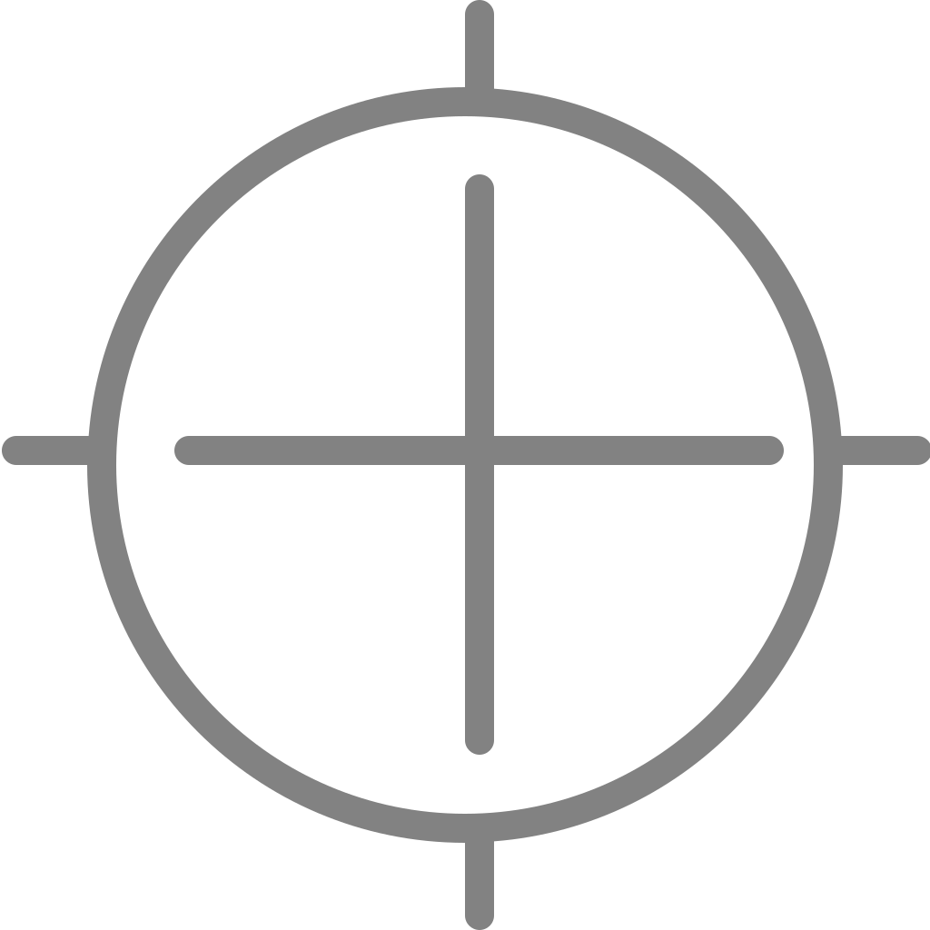 Line Style Icons Scope - Vector Sniper Scope Png (1024x1024), Png Download