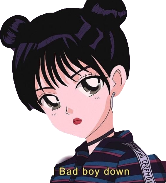Anime Boy Clipart Bad Boy - Old School Anime Boy (565x624), Png Download