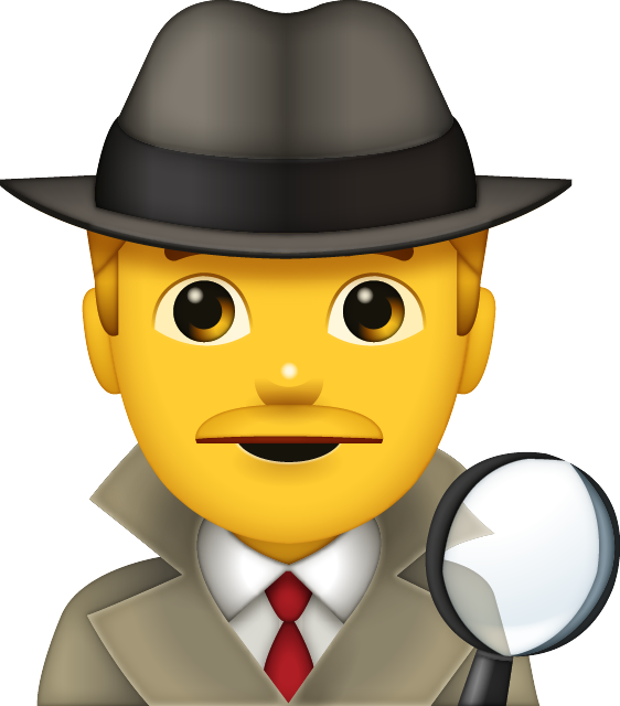 Emoji Detective (562x640), Png Download