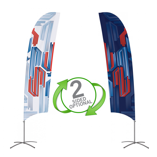 Bowflag® Plus Concave Flag Banner Stand - Flag (660x660), Png Download