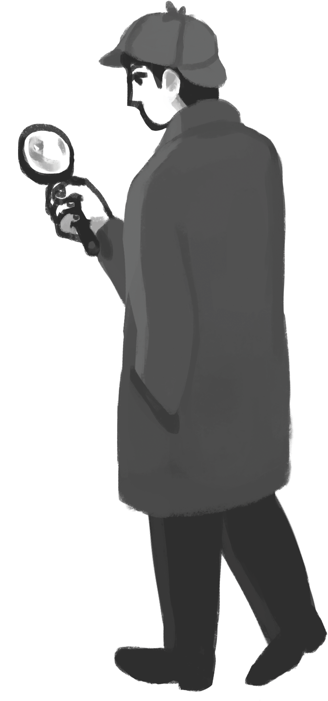 Detective - Standing (1544x2644), Png Download