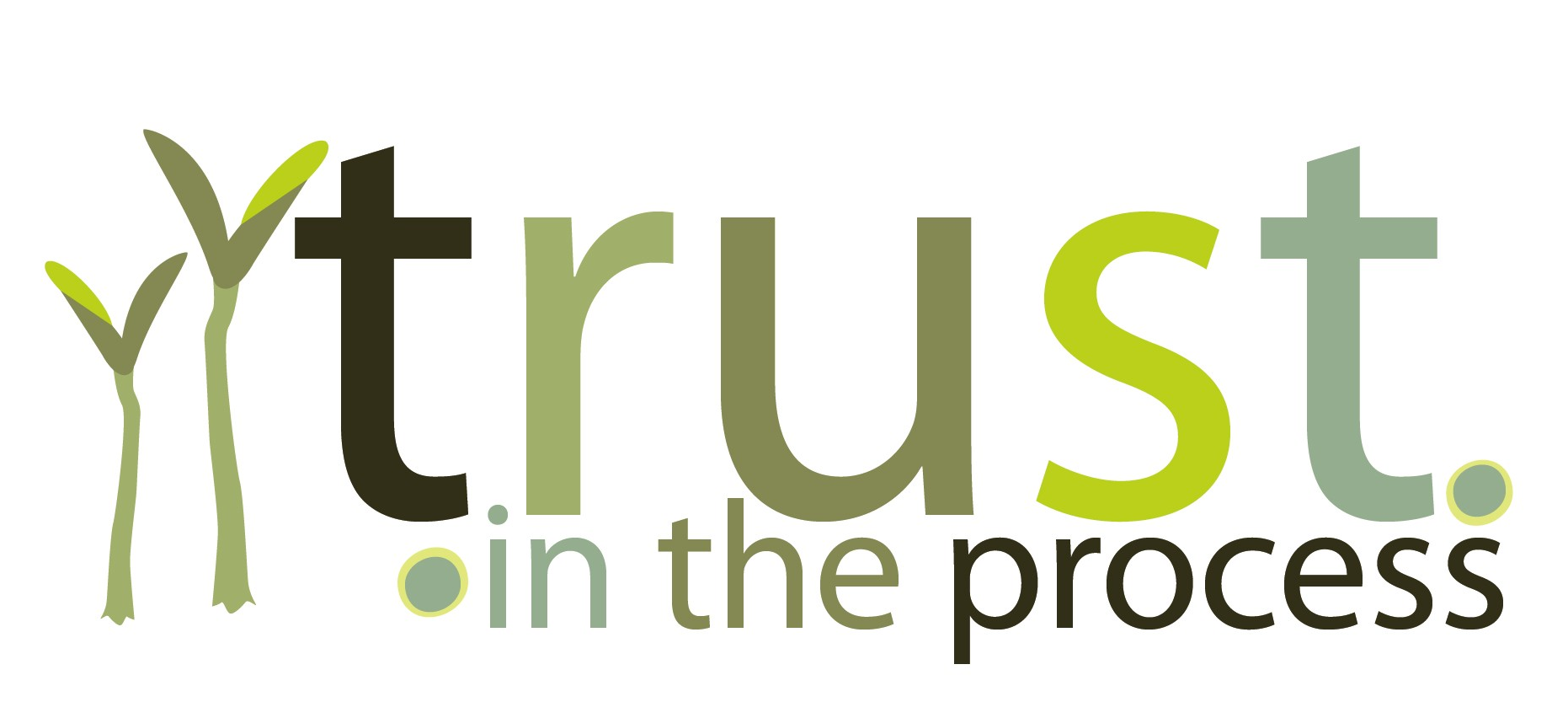 Trust In The Process - Green Logo Design (1861x1861), Png Download