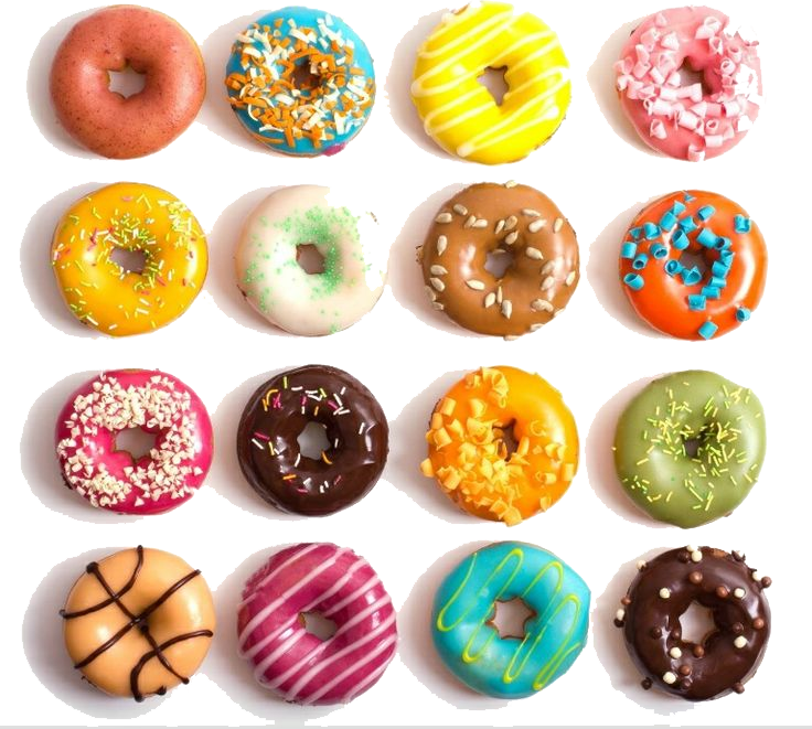 Kids - Sweet Shop - Donuts - Donuts - Fast Food Donuts (736x661), Png Download