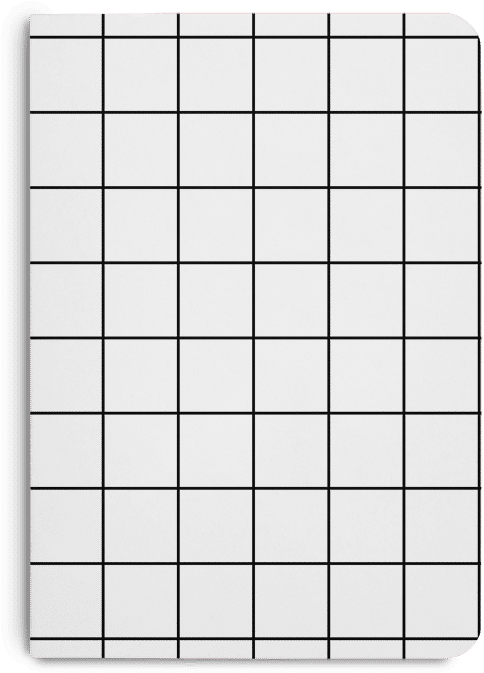 Dailyobjects Grid White A5 Notebook Plain Buy Online - Einstein 24 Saatte Çözdüğü Soru (600x680), Png Download