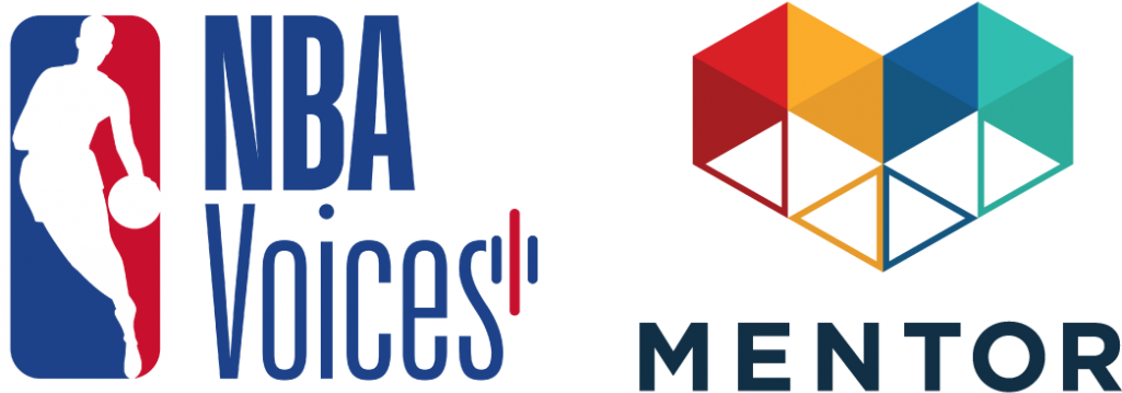 Since 2014, Mentor Has Partnered With The Nba Family - Nba (1024x412), Png Download