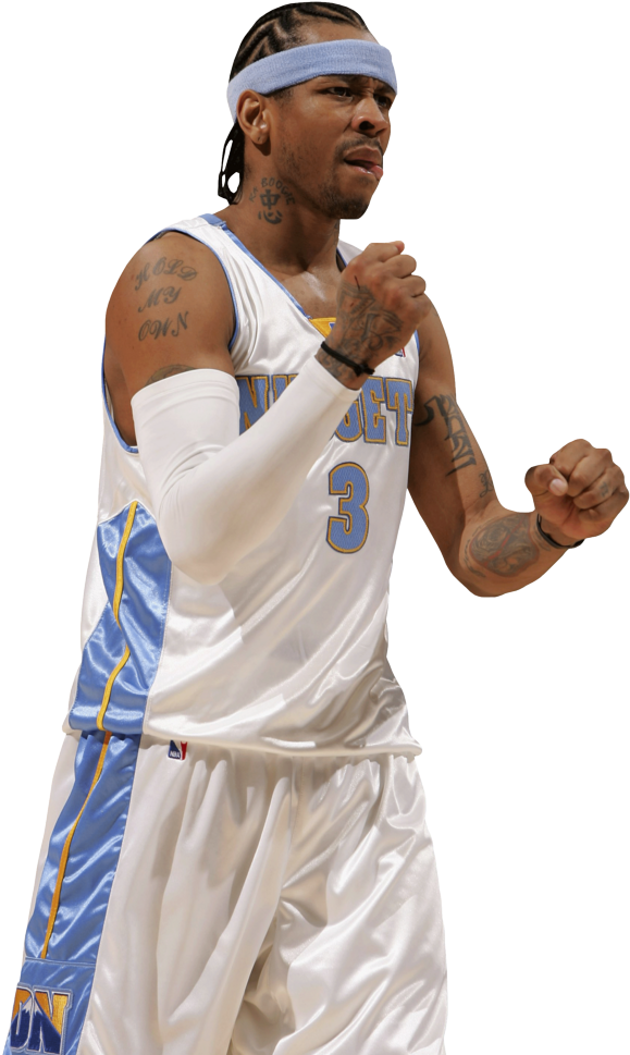 Allen Iverson Photo Ai-cut - Basketball Player (673x1024), Png Download