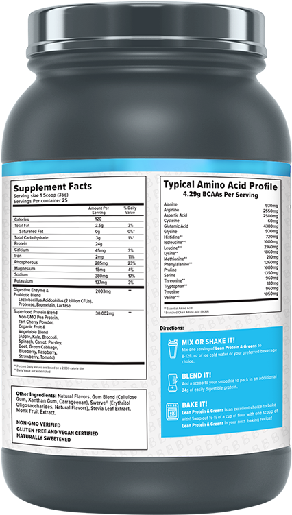 Liv Body Lean Protein & Greens - Nutraceutical (1000x1000), Png Download