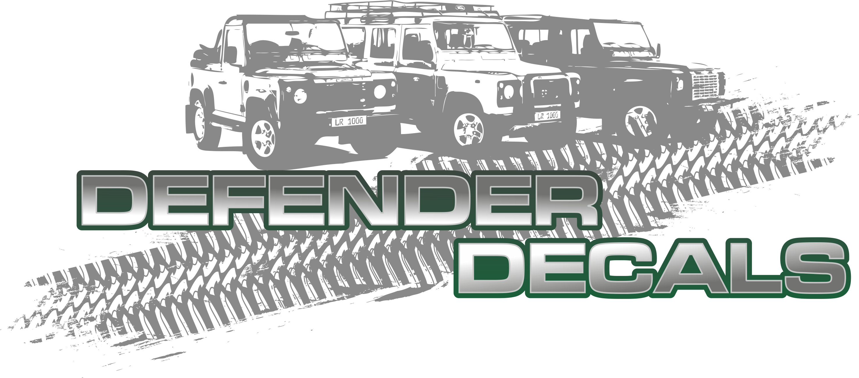 Land Rover Defender 90 / 110 Aftermarket Decal Bonnet - Land Rover Defender (2954x1300), Png Download
