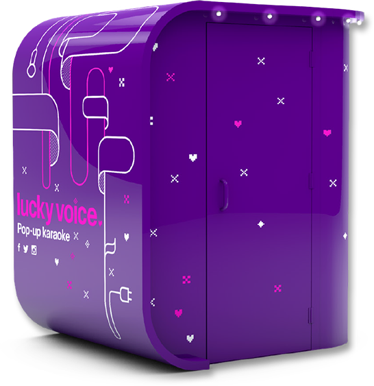 Lucky Voice Pop-up Karaoke Pod - Graphic Design (546x563), Png Download