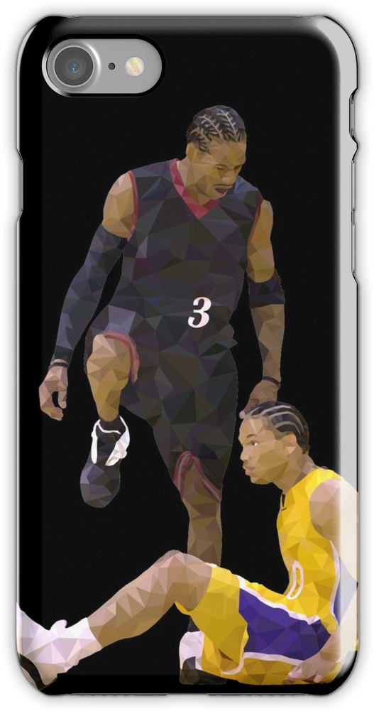 Allen Iverson Steps Over Tyronn Lue Low Poly Iphone - Iphone (750x1000), Png Download