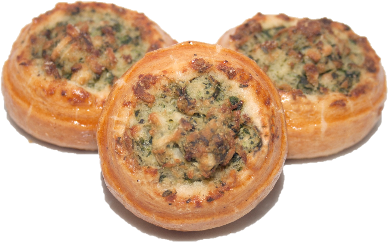Spinach Puffs - Potato Bread (1500x955), Png Download