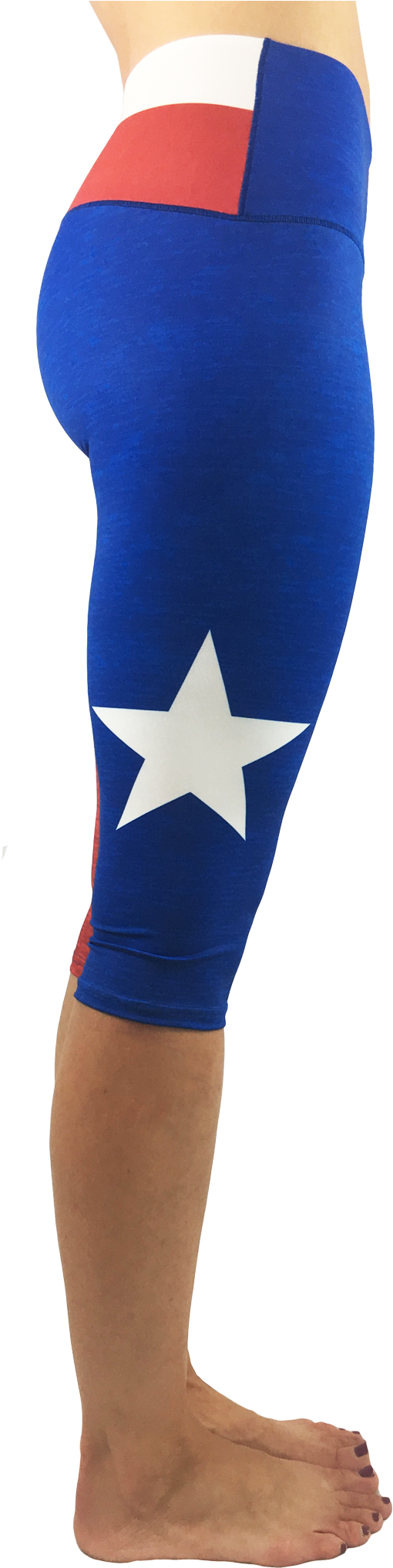 Texas Flag Capris - Spandex (1446x2048), Png Download