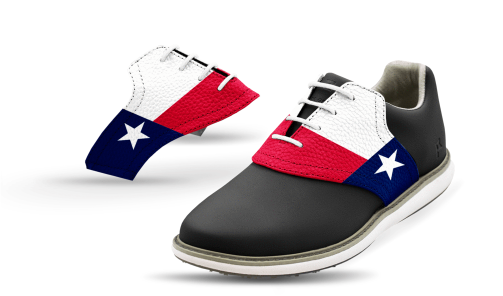 Women's Texas Flag Saddles & Laces - Slip-on Shoe (1024x683), Png Download