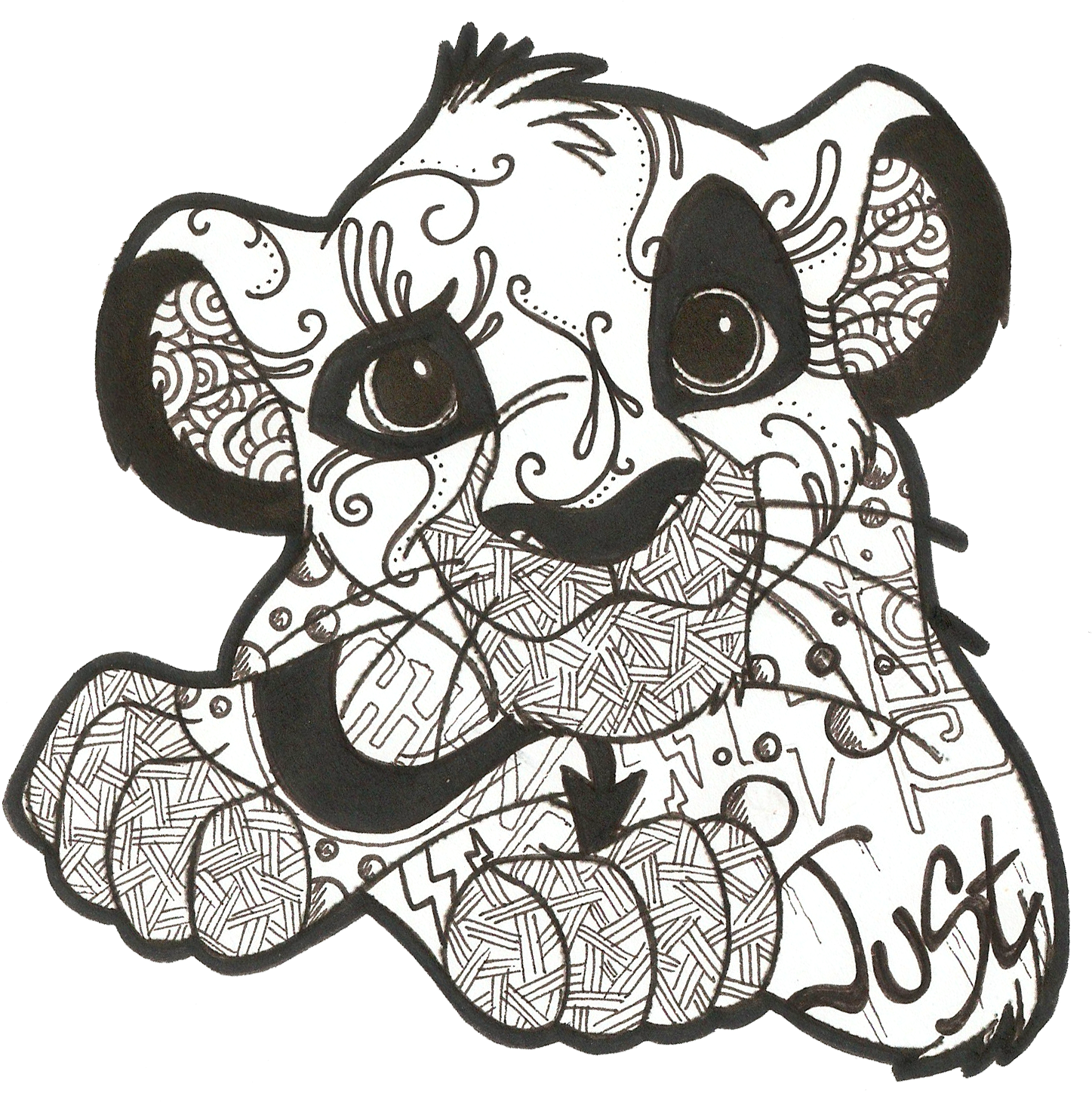 Disney Street Art Inspired Illustrations - Disney Graffiti Drawing (1485x1460), Png Download
