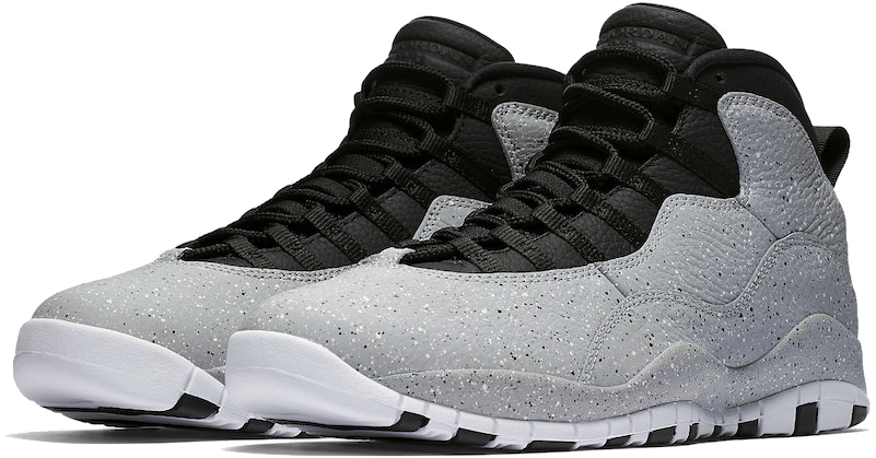 Sports Paradise - Air Jordan 10 Cement (900x608), Png Download