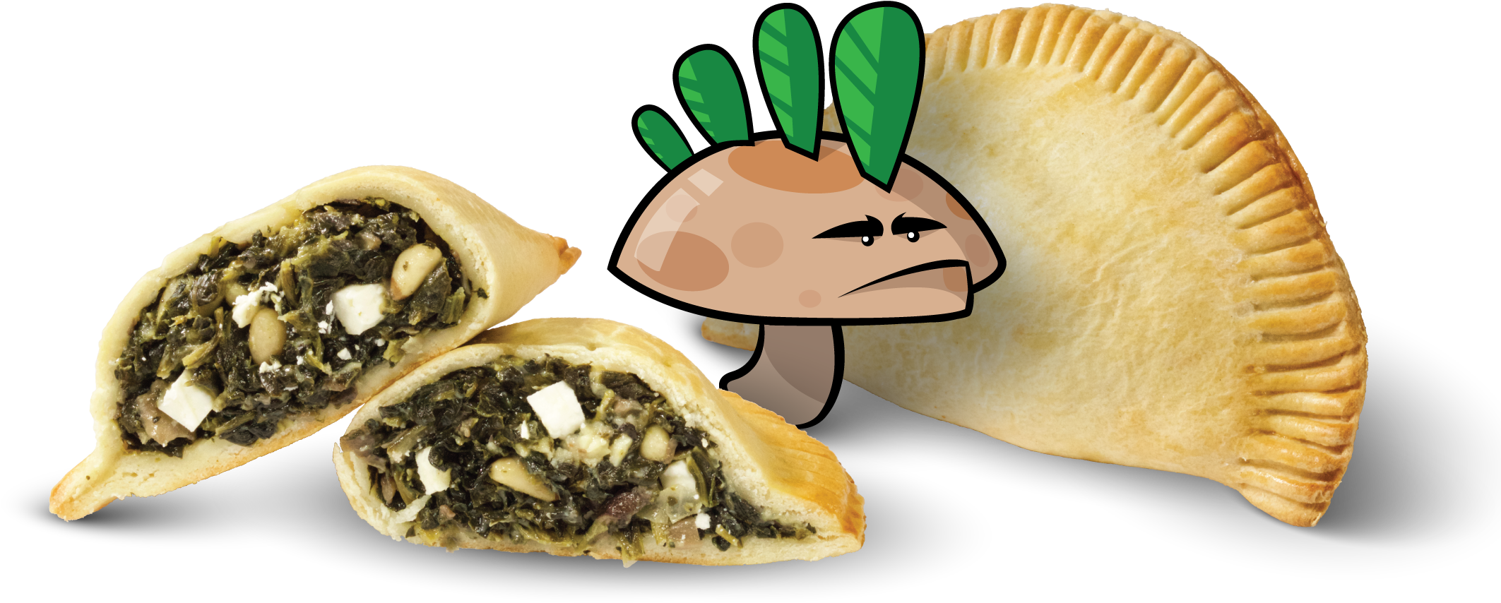 Spinach Mushroom - Fruit (2133x1374), Png Download