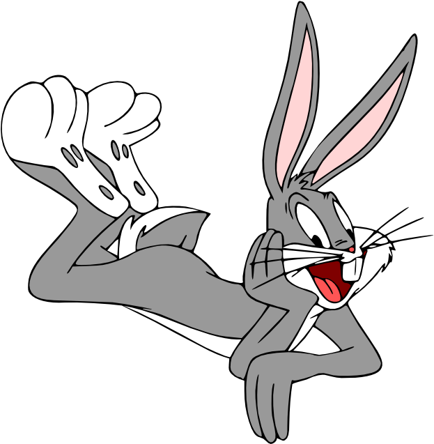 Bugs Bunny Laying On His Side, Gloveless - Bugs Bunny Png (764x675), Png Download