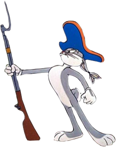 Bugs Bunny - Bugs Bunny Holding Guns (796x600), Png Download