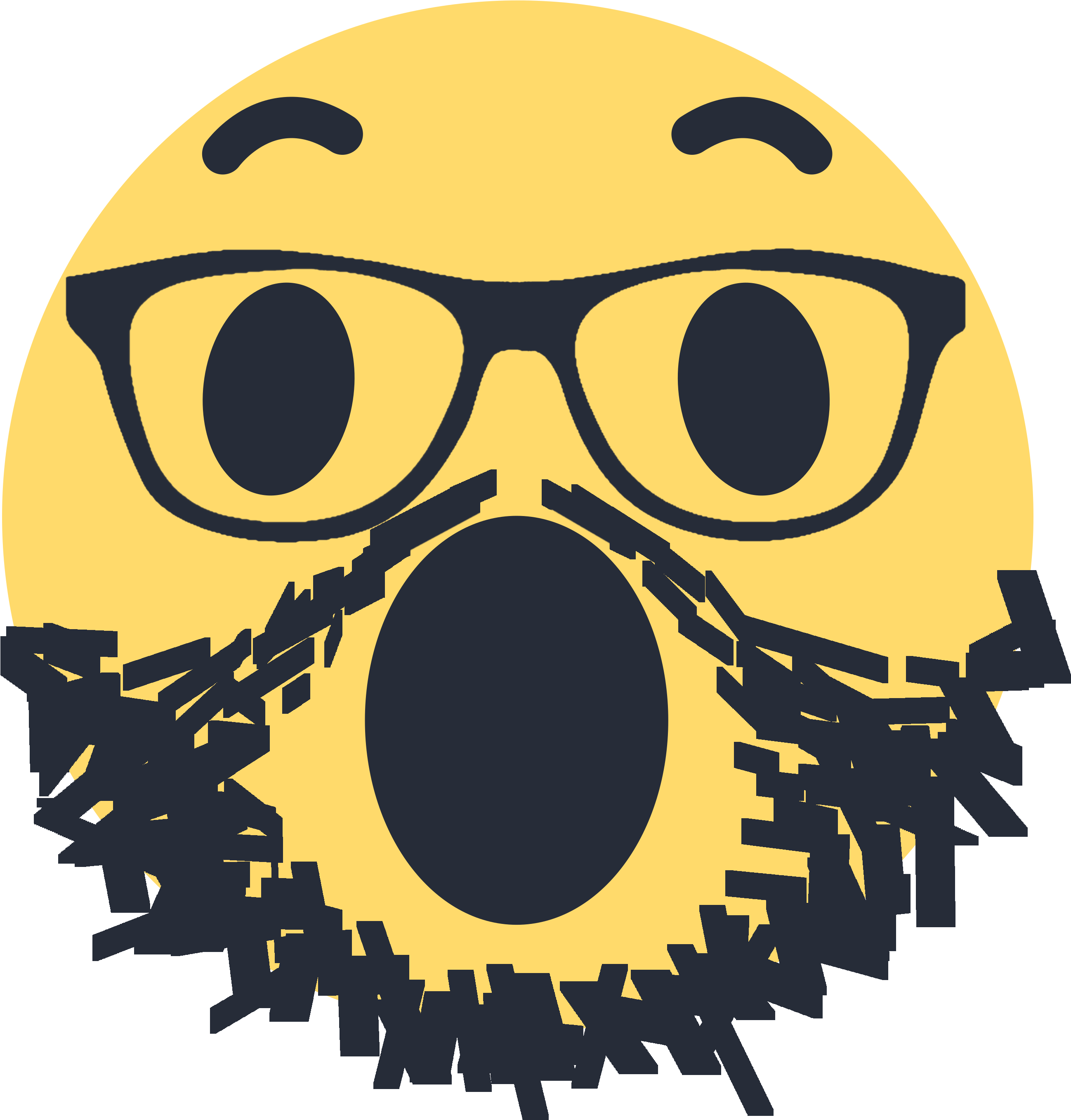 1499793243facebook Wow Emoji Lik - Illustration (2982x2982), Png Download
