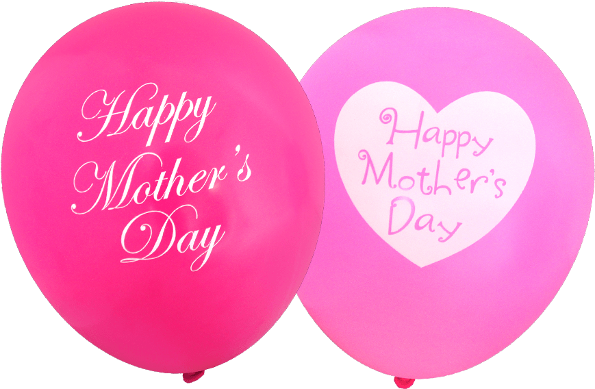 Assorted Happy Mother's Day Balloons [1839] - Birthday Balloons For Pink Png (876x1152), Png Download