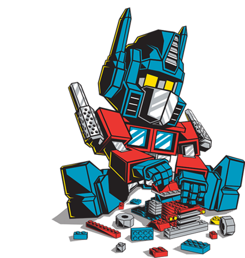Image - “ - Lego Optimus Prime Mini (588x535), Png Download