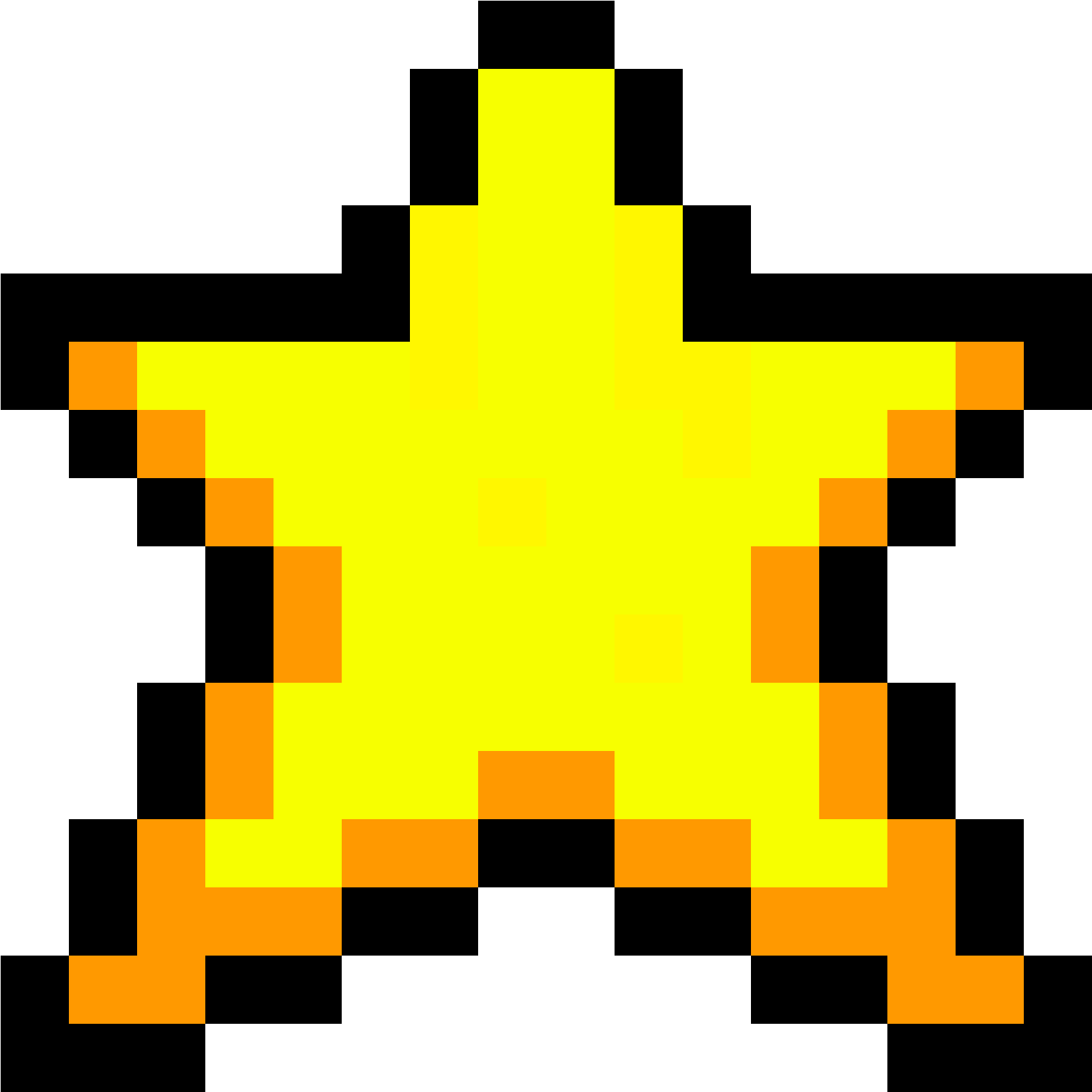 Mario Star - Star Pixel Art Minecraft (3000x2600), Png Download