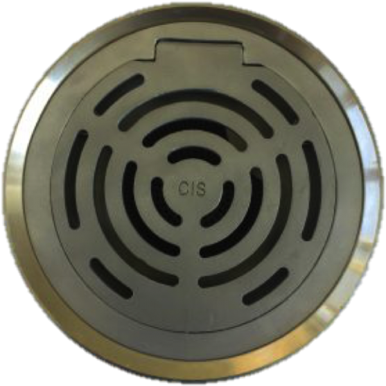 100 Vinyl Floor Drain W/ Basket - Circle (600x600), Png Download