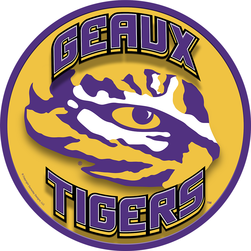 Geaux Tigers - Louisiana State University Flag (1000x1000), Png Download