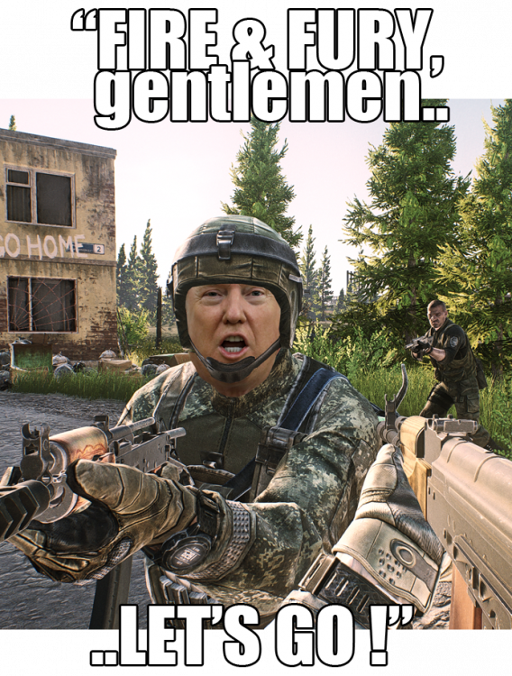 Trump Eft Fire & Fury - Escape From Tarkov Meme (568x750), Png Download
