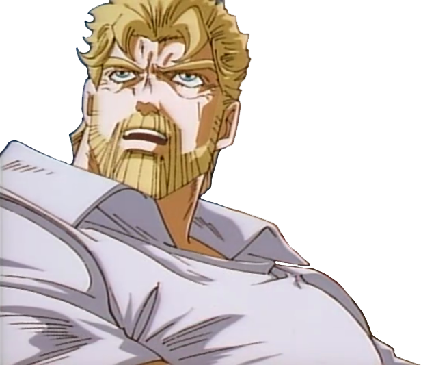 Joseph Joestar Stardust Crusaders Jojo's Bizarre Adventure - Cartoon (616x533), Png Download