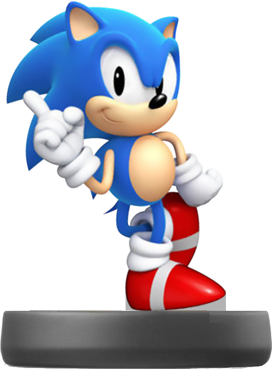 Classic Sonic Amiibo (1024x1024), Png Download