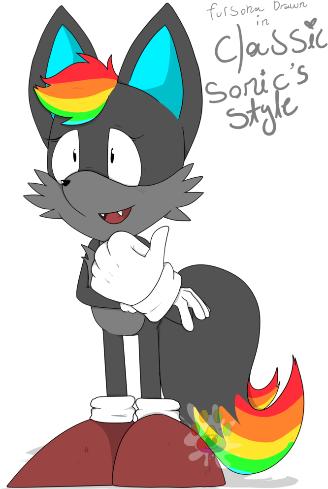 Classic Sonic Ych Will Be Fully Shaded - Cartoon (774x1032), Png Download