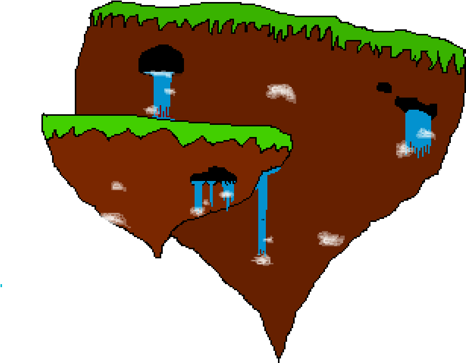 Floating Island - Illustration (993x993), Png Download