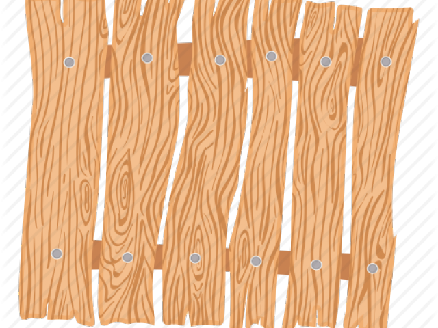 Drawn Wood Wood Fence - Plywood (640x480), Png Download
