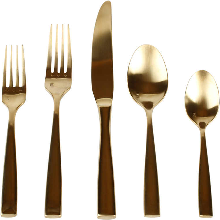 Rental, Flatware, Stainless, Dinner Fork, Dinner Knife, - Knife (980x980), Png Download