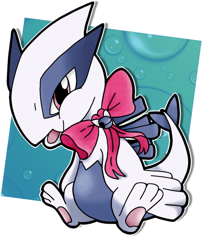 Chibi Lugia (696x800), Png Download