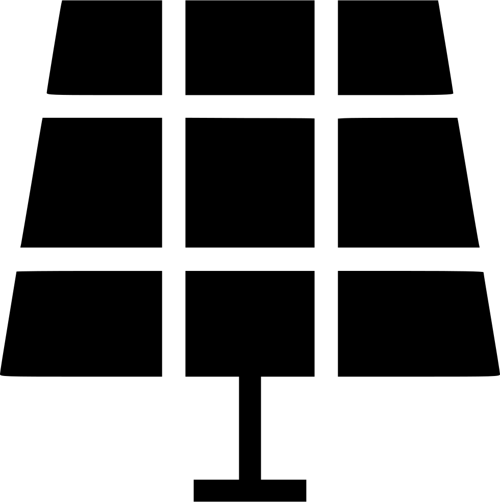 Solar Panel Comments - Monochrome (980x984), Png Download