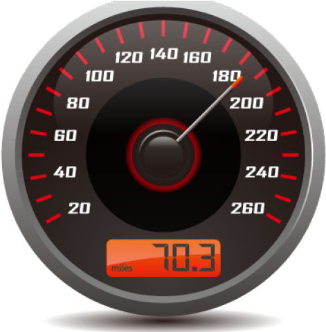 Speedometer Clipart Speed Velocity - Gauge (640x480), Png Download