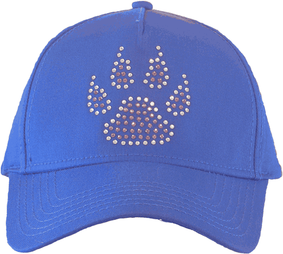 Hat With Nail Paw Full Rhinestone - Baseball Cap (600x536), Png Download