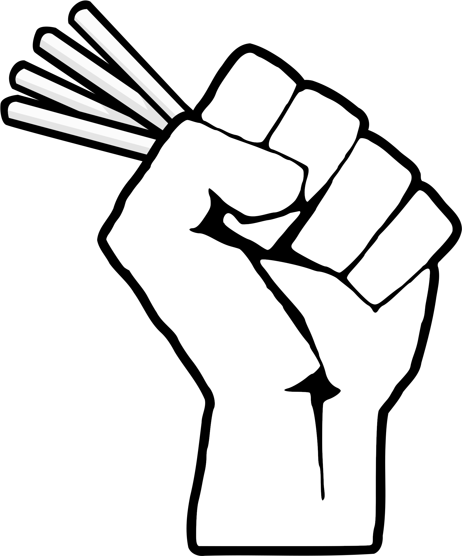 Big Image - Civil Rights Movement Drawing (2400x2400), Png Download