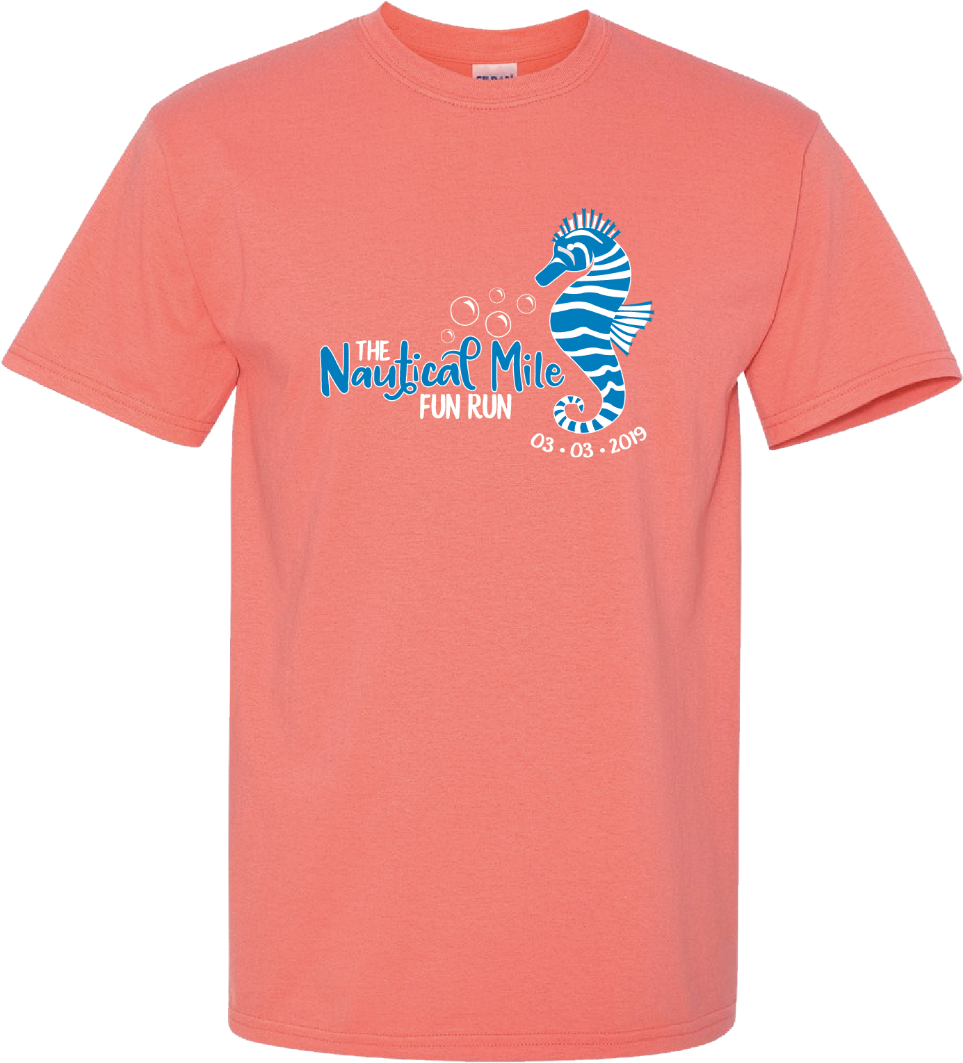 Nautical Mile Participants Receive - Active Shirt (1391x1695), Png Download