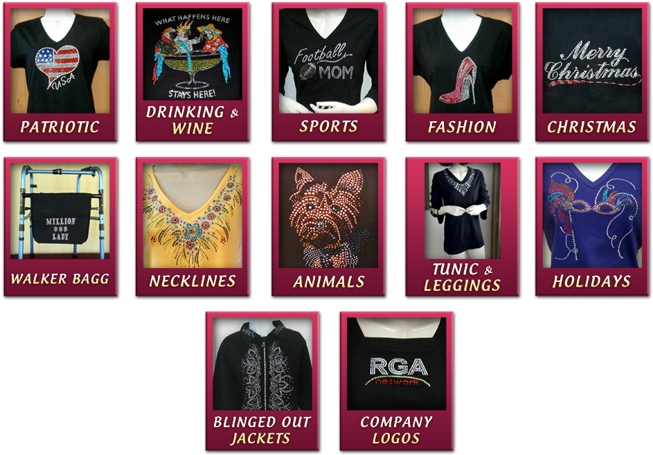 Custom Rhinestone Crystal Designs Custom Produced With - Outlet Store (980x679), Png Download