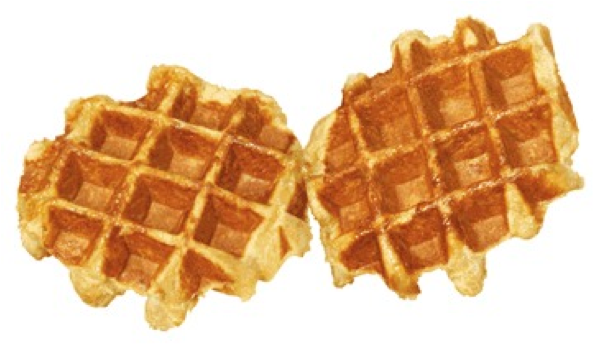 When He Got To The Lake, He Discovered A Family Of - Belgian Waffle (786x424), Png Download