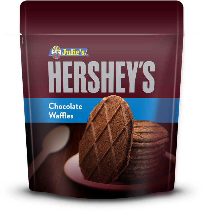 Pack Size 126g X 24 Boxes / Carton - Julie's Hershey's Chocolate Waffle (793x917), Png Download