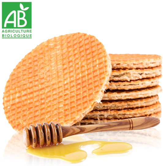 Gaufres Au Miel Bio - Sandwich Cookies (700x700), Png Download