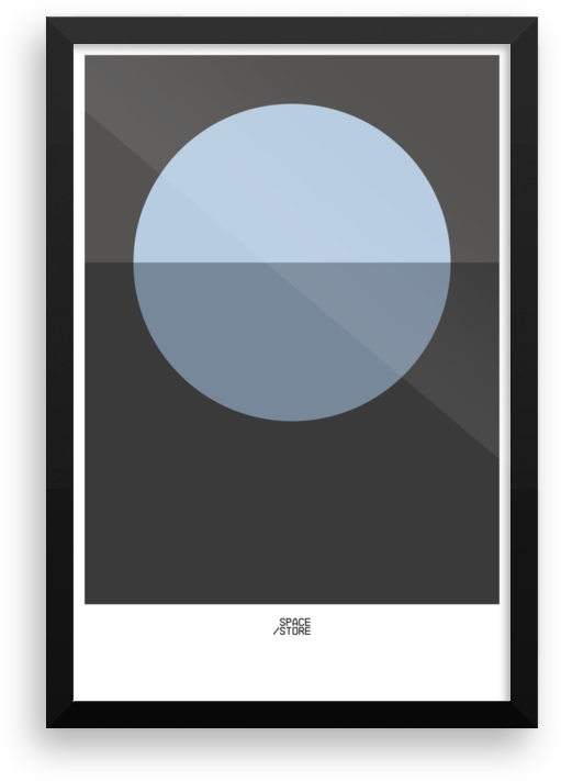 Framed Uranus Poster - Circle (1000x1000), Png Download