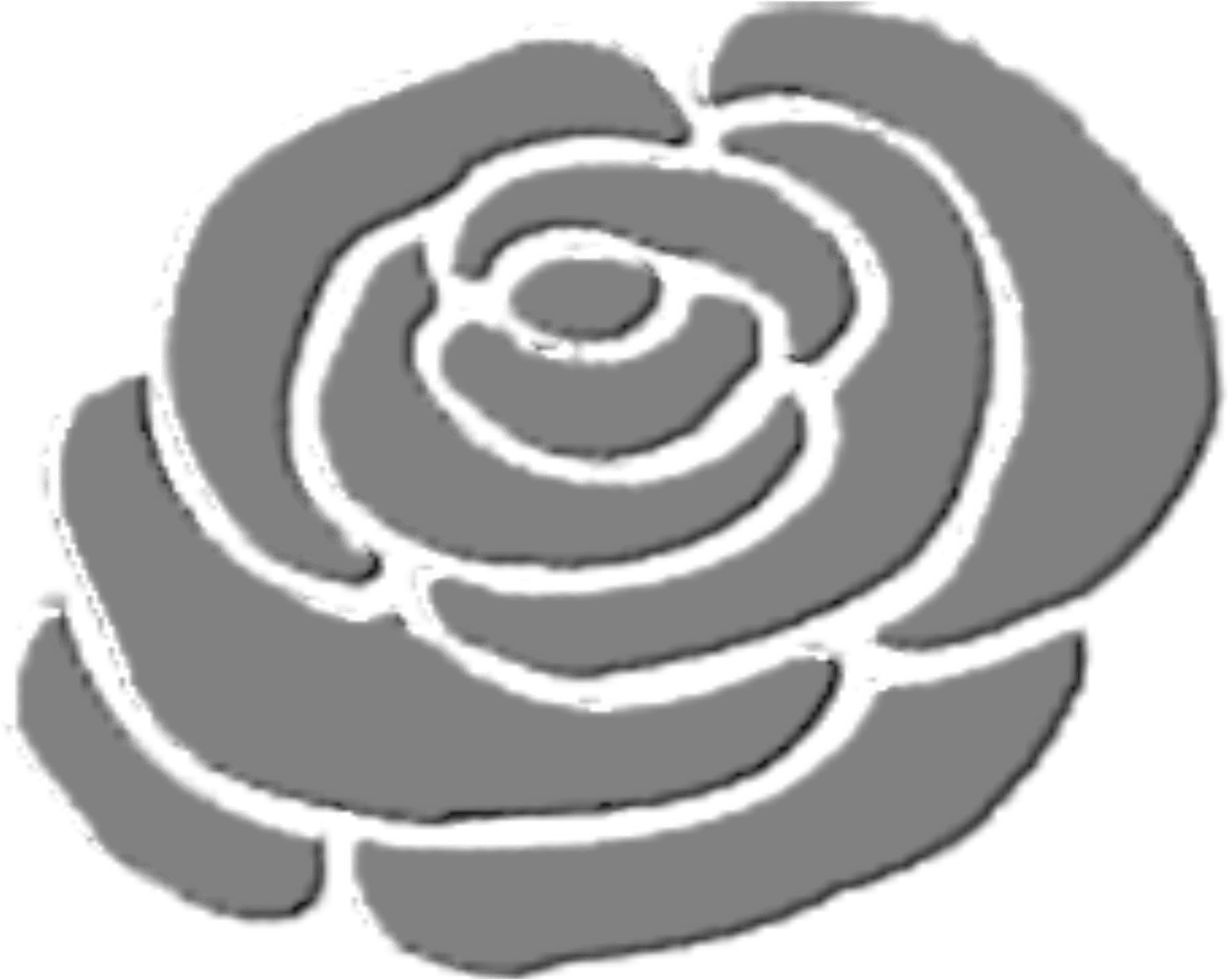 Clipart - Red Rose Silhouette Png (2400x1697), Png Download