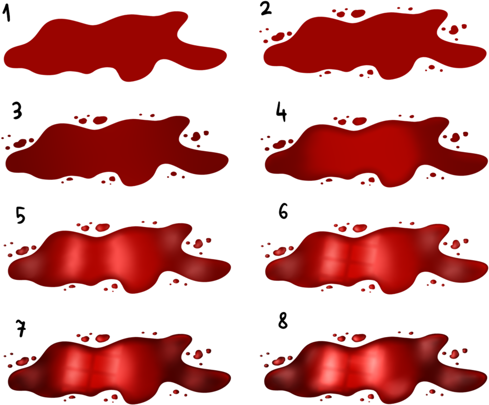 How To Draw Blood From A Dog - Blood On Floor Png (1024x887), Png Download