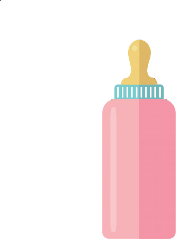 Baby Pastel 10 - Pink Baby Bottle Icon (960x960), Png Download