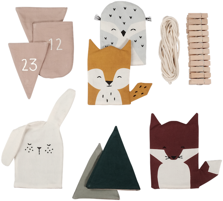 In The Woods Christmas Calendar - Advent Calendar (1000x1000), Png Download